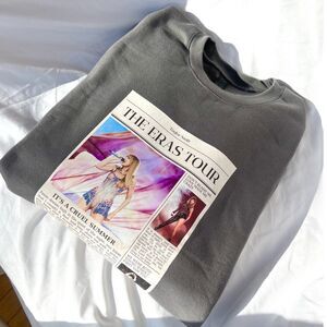 Taylor Swift Crewneck Sweatshirt Gray Gildan Merch XL